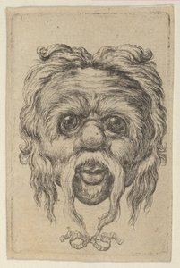 Mask with a Long Mustache Tied with a Ribbon Beneath the Chin, from Divers Masques
