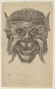 Monkey Mask, from Divers Masques, ca. 1635-45 by Francois Chauveau