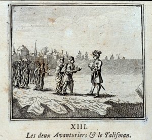 The two Adventurers and the Talisman. Fables by Jean de La Fontaine (1621-95). Illustration by François Chauveau (1613-1676). Edition of 1728 by Francois Chauveau