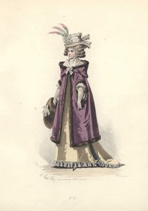 Woman in Fur-Lined Hooded Coat, Era of Marie Antoinette by Francois Claudius Compte Calix