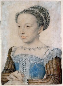 Portrait of Marguerite de Valois (1553-1615) or Queen Margot by François Clouet