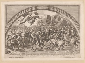 Meeting Between Pope Leo I the Great and Attila the Hun by Francois Collignon