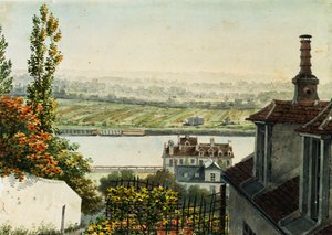 A View of the River Seine from the Heights of Saint Cloud