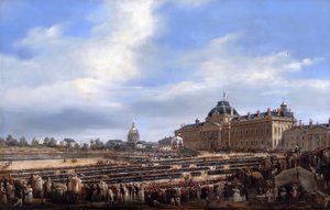 Distribution of flags to the National Guard, August 29, 1830 by Francois Dubois