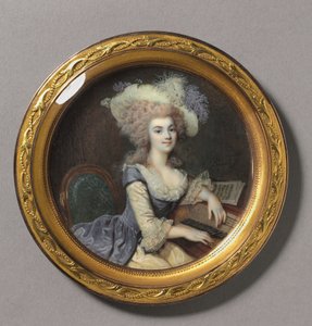 Portrait of a Woman at a Harpsichord