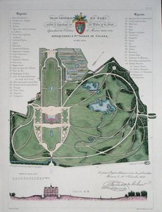 General Plan of the Garden of the Chateau de Maisons belonging to Thomas de Colmar, engraved by G. Lorsignol by Francois Duvillers