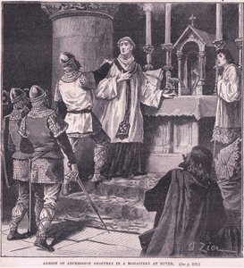 Arrest of Archbishop Geoffrey in a Monastery at Dover AD 1191