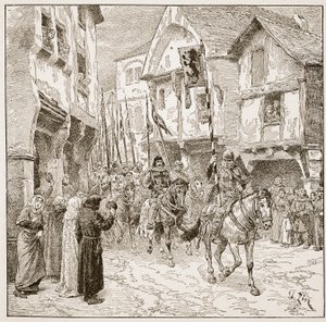 Departure of Duke Robert for the Holy Land, Illustration from 