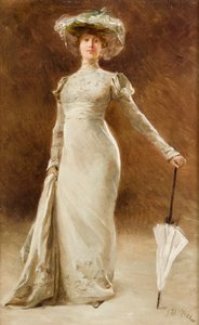 Woman in Empire Costume, c.1905