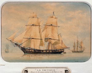 Tactique brig, built in 1792 by Francois Geoffroy Roux