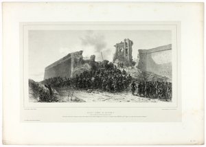 Assault of bastion no.8, from Souvenirs d’Italie: Expedition de Rome