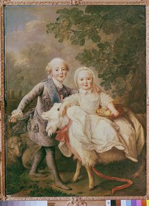 Charles of France Count of Artois and his Sister, Clothide, 1763-64