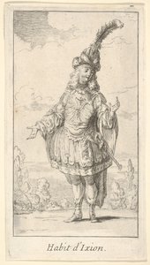Habit of Ixion: a man wearing a tonnelet with a sword in the belt, a turban with one la..., ca. 1721 by Francois Joullain