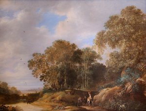 Landscape with Deer