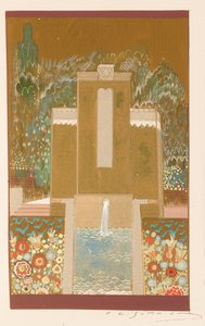 The Song of Solomon, lacquer by Jean Dunand by Francois Louis (after) Schmied