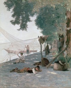 Nets and Fishermen by Francois Louis David Bocion