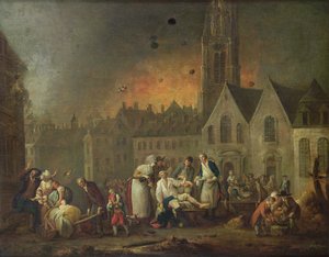 The Grand Place in Lille During the Siege of 1792