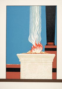 Flaming Torch from Prometheus Bound by Aeschylus, pub. 1941