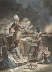 Turkish Women Bake Bread