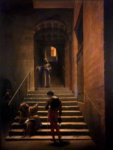 Convent Interior in Rome by Francois Marius Granet