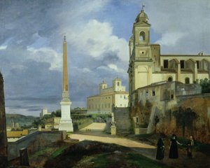 Trinita dei Monti and the Villa Medici, Rome