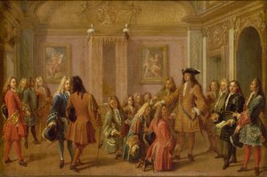 The first promotion of the Knights of Saint Louis by Louis XIV, Versailles May 8, 1693, 1710 by Francois Marot