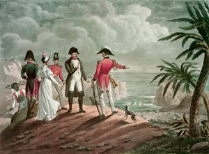 Bonaparte on St. Helena by Francois Nicolas Martinet
