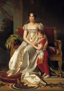 Portrait of Hortense de Beauharnais, Queen of Holland (1783-1837) and her son Napoleon Charles (1807) by Baron François Pascal Simon Gérard