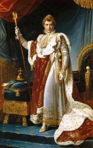 Portrait of Emperor Napoléon I Bonaparte in his Coronation Robes by Francois Pascal Simon Gerard