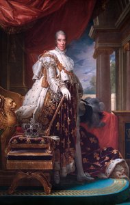 Portrait of King Charles X of France in his coronation robes