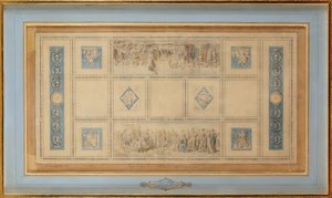Study for the painted ceiling of the library in the Conservatory, 1812 by Francois Pascal Simon Gerard