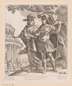 Minerva Shows Louis XIII the Temple of Glory by Francois Perrier