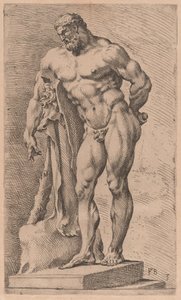 The Farnese Hercules, three-quarter view turned to left [plate 3] by Francois Perrier