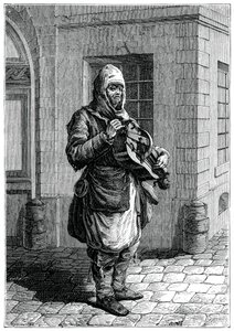 Travelling Musician, 1885 by Francois Robert Ingouf