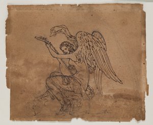 Allegorical Figure with Lute by Francois Rude