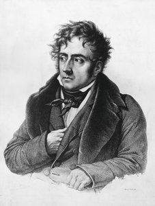 Portrait of Francois-Rene, vicomte de Chateaubriand, French writer, politician, diplomat, and historian by Francois Seraphin Delpech
