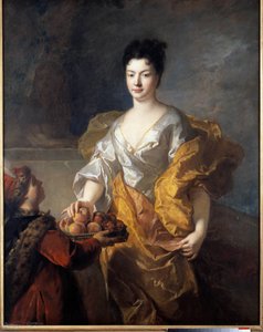 Portrait of the Duchess of The Force. Painting by Francois De Troy