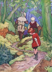 Hansel stopped and every time he dropped a white pebble