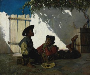 Sweet Doing Nothing by Frank Buchser