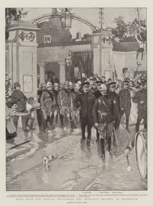 Back from the Sudan, Welcoming the Howitzer Battery at Woolwich by Frank Craig