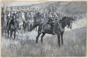 Cromwell and His Men Singing the 117th Psalm at the Battle of Dunbar by Frank Craig