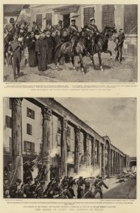 The Crisis in Italy, the Rioting in Milan by Frank Craig
