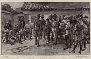 With the Allies in Peking, Examining a Boxer Leader After a Successful Punitive Expedition by Frank Dadd