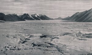 An Outlet Glacier Valley Completely Filled With Ice
