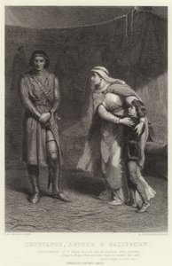 Constance, Arthur and Salisbury, King John, Act III, Scene I by Frank Dicksee