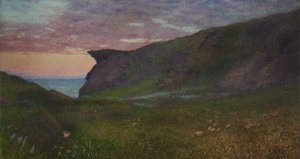 Sunset on the Coast of Cornwall