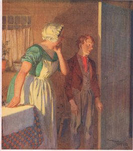 The child hastened to the door, and disappeared as rapidly as she had come, c.1920