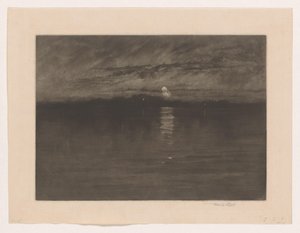 Night Landscape with a Lake