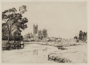 Canterbury from the Meadows, 1930