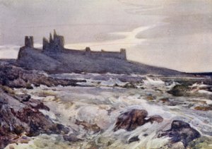 Dunstanburgh Castle by Frank Southgate